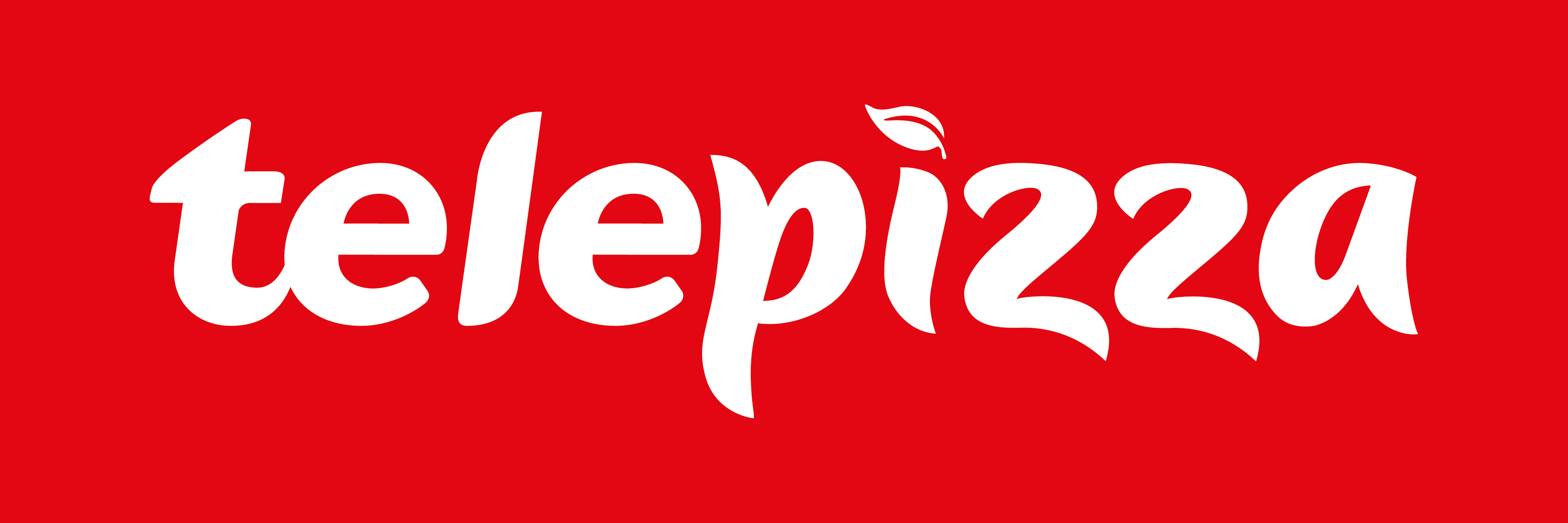 Logo Telepizza Blanco sobre fondo rojo.png